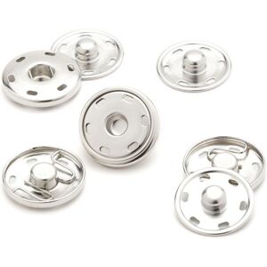 Bohin 25 mm argent bouton pression Bohin 25 mm argent bouton pression