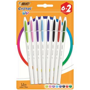 Bolígrafos Bic Cristal Up Colores Surtidos - Pack 8 Bolígrafos Bic Cristal Up Colores Surtidos - Pack 8