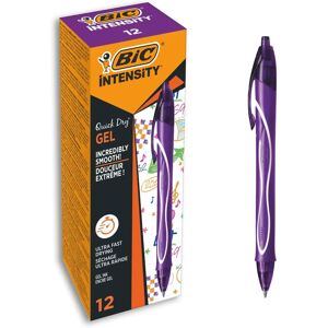 BIC Gelocity Quick Dry Gel Pens - Purple - Medium Point BIC Gelocity Quick Dry Gel Pens - Purple - Medium Point