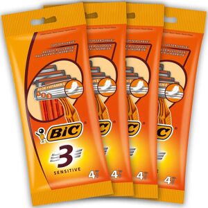 Barbeador descartável BIC 3 Sensitive para homens Barbeador descartável BIC 3 Sensitive para homens