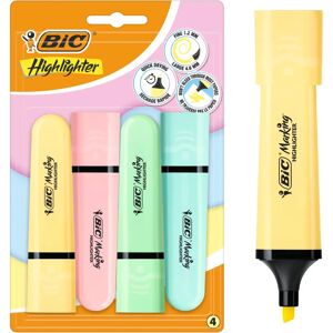 BIC Pastel Flat Highlighter - Highlighter Pens BIC Pastel Flat Highlighter - Highlighter Pens