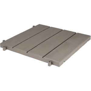 Dalle de terrasse en plastique 38,4 x 38,4 cm épaisseur 25 mm coloris taupe - Publicité Dalle de terrasse en plastique 38,4 x 38,4 cm épaisseur 25 mm coloris taupe - Publicité