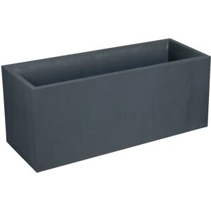 EDA - Kunststoff - 13731 br.t SX1 - Volcania, Pflanzgefäß, 100 x 40 x 40 cm, Farbe: Grau (Anthrazit) EDA - Kunststoff - 13731 br.t SX1 - Volcania, Pflanzgefäß, 100 x 40 x 40 cm, Farbe: Grau (Anthrazit)
