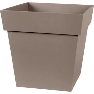 Doniczka EDA Taupe 32x32x32cm - Odporna na uderzenia, Warunki pogodowe, Podłoga Doniczka EDA Taupe 32x32x32cm - Odporna na uderzenia, Warunki pogodowe, Podłoga