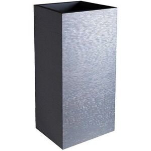 Maceta cuadrada de plástico gris oscuro EDA - 39,5x39,5x80 cm Maceta cuadrada de plástico gris oscuro EDA - 39,5x39,5x80 cm