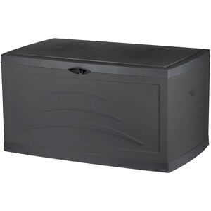 Coffre de jardin Serena Eda - 310L - Gris Anthracite - Résistant UV - Publicité Coffre de jardin Serena Eda - 310L - Gris Anthracite - Résistant UV - Publicité