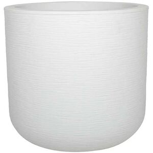 Doniczka okrągła z plastiku białego EDA - 40cm - 32,5L Doniczka okrągła z plastiku białego EDA - 40cm - 32,5L