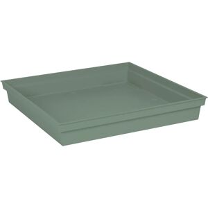 EDA Plastiques Square Flower Pot Dish - 40 cm - Green EDA Plastiques Square Flower Pot Dish - 40 cm - Green