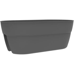Pot de fleurs Cavaliere 19,5L Plastique Gris Foncé - Moderne Pot de fleurs Cavaliere 19,5L Plastique Gris Foncé - Moderne