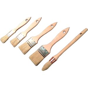 Set di 5 Pennelli in Legno FSC Certificato SAVY - Pennelli con Manici in Legno Set di 5 Pennelli in Legno FSC Certificato SAVY - Pennelli con Manici in Legno