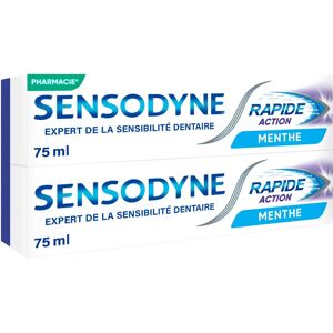Dentifrice Sensodyne Action Rapide - 2x75ml - Publicité Dentifrice Sensodyne Action Rapide - 2x75ml - Publicité
