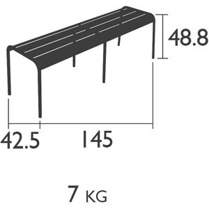 Fermob Luxembourg Hagebenk - Aluminium Utemøbel Fermob Luxembourg Hagebenk - Aluminium Utemøbel