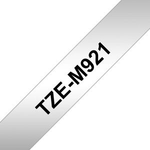 Brother TZE-M921 Black on metallic Labeling Tape - Labeling Tape Brother TZE-M921 Black on metallic Labeling Tape - Labeling Tape