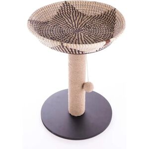 Arbre à chat avec panier en waterhyacint - 50cm - Publicité Arbre à chat avec panier en waterhyacint - 50cm - Publicité