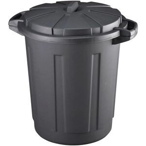 Bigbuy Home Mondex Cubo de Basura - 80 L Negro Polipropileno Bigbuy Home Mondex Cubo de Basura - 80 L Negro Polipropileno