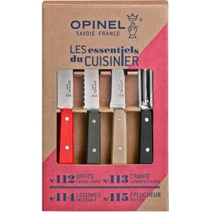 OPINEL Les Essentials Loft Wood Handles 4 Piece Kitchen Knife Set - Kitchen knives set OPINEL Les Essentials Loft Wood Handles 4 Piece Kitchen Knife Set - Kitchen knives set