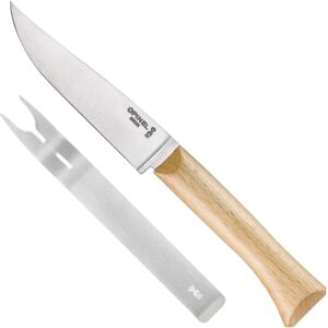 Ensemble Fromage Opinel Marron - Couteau et fourchette en acier inoxydable - Qualité française Ensemble Fromage Opinel Marron - Couteau et fourchette en acier inoxydable - Qualité française