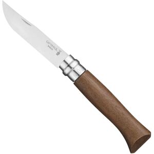 Couteau Opinel N.08 Noyer - Acier inoxydable, Virobloc, Lame 8,5cm - Publicité Couteau Opinel N.08 Noyer - Acier inoxydable, Virobloc, Lame 8,5cm - Publicité