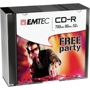 Emtec ECOC801052SL 700MB 52x CD-R Boîtier Fin - CD-R - Publicité Emtec ECOC801052SL 700MB 52x CD-R Boîtier Fin - CD-R - Publicité