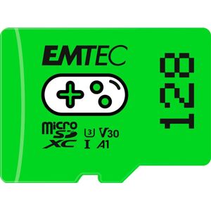 Cartão MicroSDXC 128 GB Emtec - Gaming, Verde Cartão MicroSDXC 128 GB Emtec - Gaming, Verde