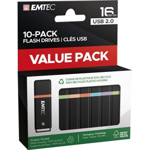 Emtec K100 USB-Stick 16 GB - USB Typ-A 2.0 Schwarz Emtec K100 USB-Stick 16 GB - USB Typ-A 2.0 Schwarz
