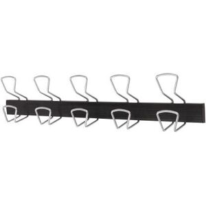 Crochet de rangement Alba - Noir, Argent - Supporte 30kg - Fixation murale Crochet de rangement Alba - Noir, Argent - Supporte 30kg - Fixation murale