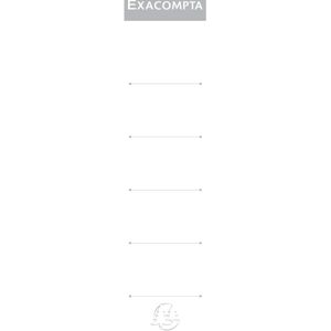 Štítky na šanony Exacompta - 50mm hřbet - Bílá - 9 kusů Štítky na šanony Exacompta - 50mm hřbet - Bílá - 9 kusů