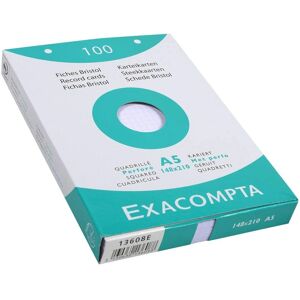 Exacompta Blanc 100 Feuilles Perforées Quadrillées - A4 - Publicité Exacompta Blanc 100 Feuilles Perforées Quadrillées - A4 - Publicité