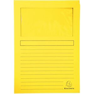 Exacompta Canari Foncé Pochette à Fenêtre - Classeur - Publicité Exacompta Canari Foncé Pochette à Fenêtre - Classeur - Publicité