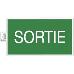 Panel de PVC Verde Exacompta - Salida de Emergencia - Señalización de Seguridad Panel de PVC Verde Exacompta - Salida de Emergencia - Señalización de Seguridad