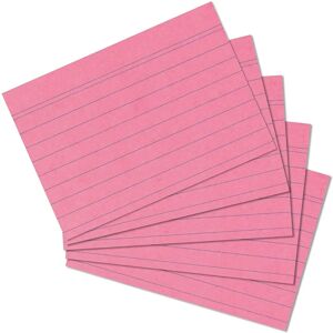 Exacompta Rose 55x74mm Fiches - 100 pcs - Lot de 48 Exacompta Rose 55x74mm Fiches - 100 pcs - Lot de 48