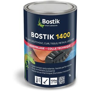 Colle contact liquide Bostik 1400 Ambre haute performance - Publicité Colle contact liquide Bostik 1400 Ambre haute performance - Publicité