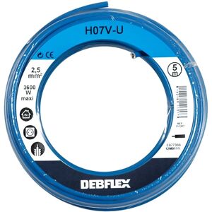 DEBFLEX Câble rigide H07V-U 2,5mm² - 5m DEBFLEX Câble rigide H07V-U 2,5mm² - 5m