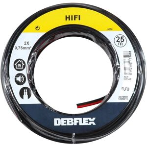 DEBFLEX Câble 2x0,75mm² noir/rouge - 25m - Câble DEBFLEX Câble 2x0,75mm² noir/rouge - 25m - Câble