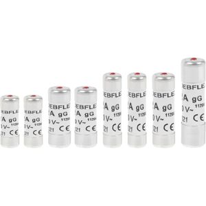 DEBFLEX Set de 8 Fusibles en Céramique avec Voyants Lumineux DEBFLEX Set de 8 Fusibles en Céramique avec Voyants Lumineux