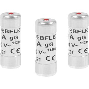 DEBFLEX 715396 Fusibles avec Voyant - 16A 230V Lot de 3 - Publicité DEBFLEX 715396 Fusibles avec Voyant - 16A 230V Lot de 3 - Publicité
