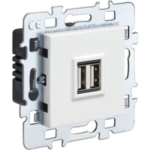 Enchufe doble USB Debflex - Blanco - Toma eléctrica Enchufe doble USB Debflex - Blanco - Toma eléctrica