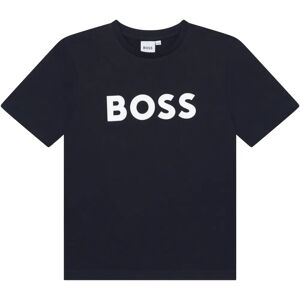 Hugo Boss Navy Logo T-shirt - Kids' Casual Cotton Hugo Boss Navy Logo T-shirt - Kids' Casual Cotton