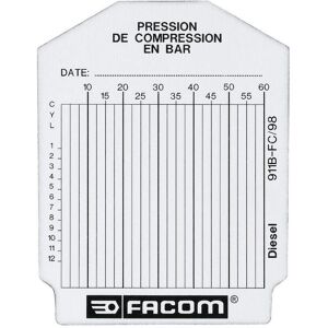 Kit de prueba de vehículo Facom - Tarjetas de análisis diésel - 100 pruebas Kit de prueba de vehículo Facom - Tarjetas de análisis diésel - 100 pruebas