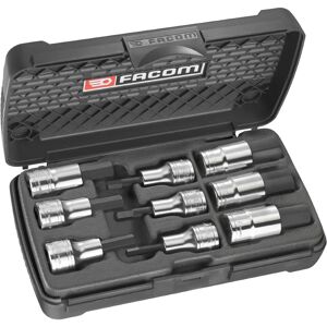 Facom Socket Set - 9 Pieces, 5-19mm, 1/2 inch Drive Facom Socket Set - 9 Pieces, 5-19mm, 1/2 inch Drive