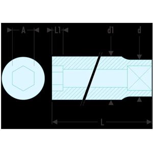 Facom R.10EL - 10mm Square Drive Socket Wrench - 50mm Length Facom R.10EL - 10mm Square Drive Socket Wrench - 50mm Length