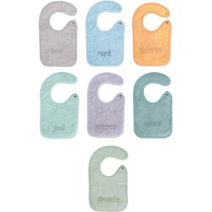 Set de 7 baberos Babycalin - 17 x 29cm, Multicolor Set de 7 baberos Babycalin - 17 x 29cm, Multicolor