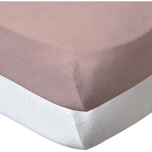Funda de Colchón BABYCALIN Rosa y Blanca Jersey - 70x140cm Funda de Colchón BABYCALIN Rosa y Blanca Jersey - 70x140cm