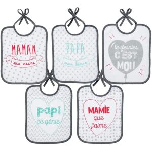 BABYCALIN Bavoirs - Messages Famille - 20x25cm - Coton-Polyester - Publicité BABYCALIN Bavoirs - Messages Famille - 20x25cm - Coton-Polyester - Publicité