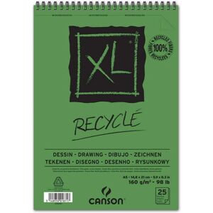 Canson XL Recycled Drawing Block - A5 Spiral 160g/m² Canson XL Recycled Drawing Block - A5 Spiral 160g/m²