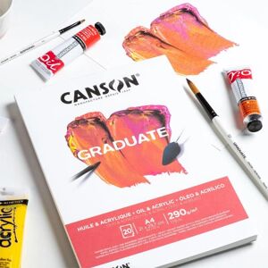 Canson Graduate Art Paper - 20 Sheets, A5, White - Art Paper Canson Graduate Art Paper - 20 Sheets, A5, White - Art Paper