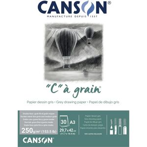 CANSON Grau Strukturierter Zeichenblock - Zeichenpapier CANSON Grau Strukturierter Zeichenblock - Zeichenpapier