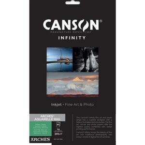 Canson Infinity ARCHES Aquarelle Rag A4 10 Fogli 310GR Canson Infinity ARCHES Aquarelle Rag A4 10 Fogli 310GR