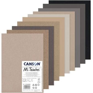 Canson Mi-Teintes pasztellpapír csomag 10 lap - A4 - Szürke árnyalatok Canson Mi-Teintes pasztellpapír csomag 10 lap - A4 - Szürke árnyalatok