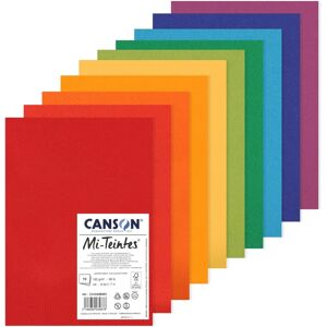 Canson Mi-Teintes Pasztellpapír Csomag - 10 lap, A4, 160g, Élénk Színek Canson Mi-Teintes Pasztellpapír Csomag - 10 lap, A4, 160g, Élénk Színek